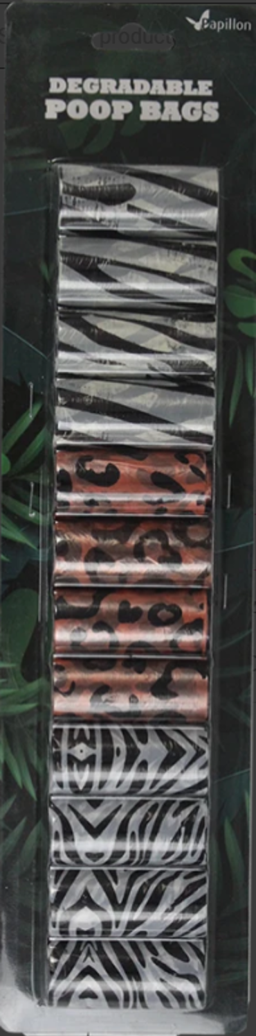 Papillon Σακούλες Περιττωμάτων animal print 12 rolls x 20 pcs